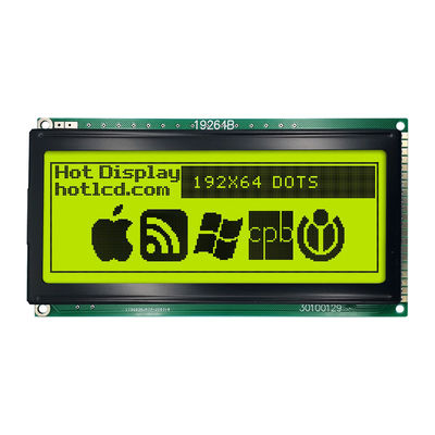সাদা ব্যাকলাইট HTM19264B সহ 192X64 KS0108 গ্রাফিক LCD মডিউল ডিসপ্লে