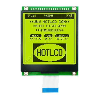 সাদা ব্যাকলাইট UC1698 HTM160160C সহ 160X160 FSTN গ্রাফিক LCD মডিউল