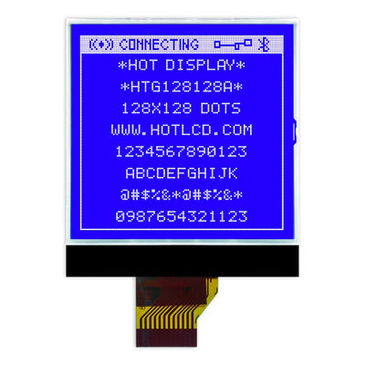 128X128 চিপ অন গ্লাস LCD, UC1617S একরঙা গ্রাফিক LCD ডিসপ্লে HTG128128A
