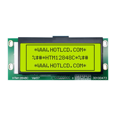 SPI ইন্টারফেস HTM12848C সহ 128x48 ম্যাট্রিক্স গ্রাফিক LCD মডিউল