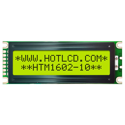 বহুমুখী 16x2 LCD ডিসপ্লে, হলুদ সবুজ LCM ডিসপ্লে মডিউল HTM1602-10