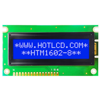 সবুজ ব্যাকলাইট HTM1602-8 সহ 2X16 LCM চরিত্র LCD মডিউল