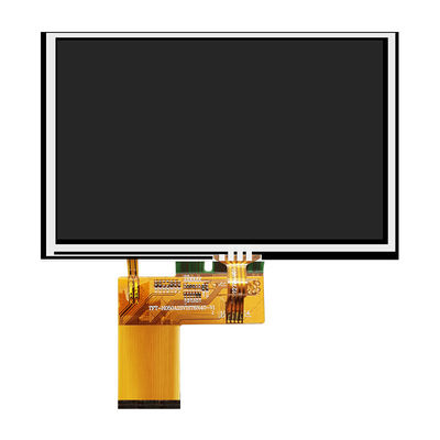 প্রতিরোধী 5 ইঞ্চি TFT LCD ডিসপ্লে প্যানেল IC 7262 800x480 ডট 40PIN TFT-H050A1SVIST4R40