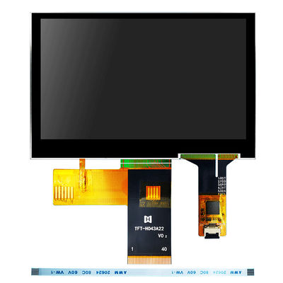4.3 ইঞ্চি 480x272 TFT LCD মডিউল ওয়াইড টেম্পারেচার LCD ডিসপ্লে Pcap মনিটর