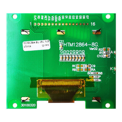 128X64 LCD গ্রাফিক ডিসপ্লে মডিউল S6B0724 ড্রাইভার STN YG ডিসপ্লে