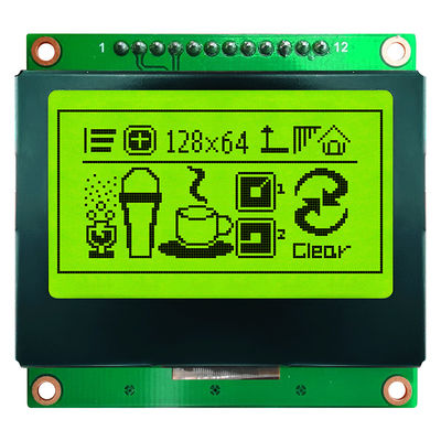 FSTN গ্রাফিক ডিসপ্লে মডিউল 128x64 স্ট্যান্ডার্ড COB LCD মডিউল