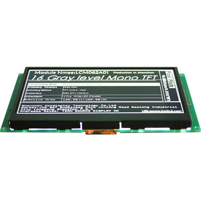6.2 ইঞ্চি Lcd ডিসপ্লে 640x320 রেজোলিউশন MONO TFT LCD সূর্যালোক পাঠযোগ্য মনিটর