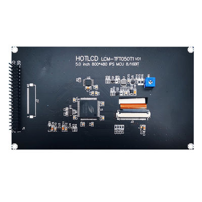 LCD কন্ট্রোলার বোর্ড সহ 5.0 ইঞ্চি 800x480 IPS প্রতিরোধী TFT মডিউল প্যানেল
