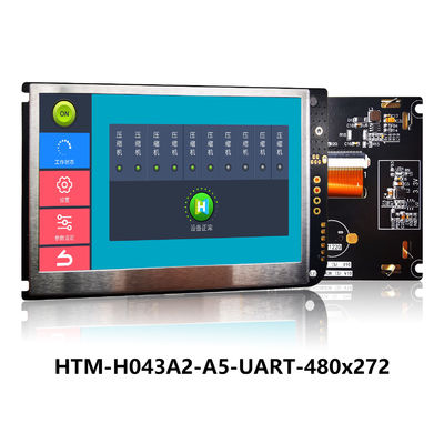 4.3 ইঞ্চি UART TFT LCD 480x272 ডিসপ্লে TFT মডিউল প্যানেল সঙ্গে LCD কন্ট্রোলার বোর্ড