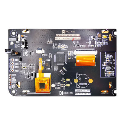 4.3 ইঞ্চি UART ক্যাপাসিটিভ টাচ স্ক্রিন TFT LCD 480x272 ডিসপ্লে উইথ এলসিডি কন্ট্রোলার বোর্ড
