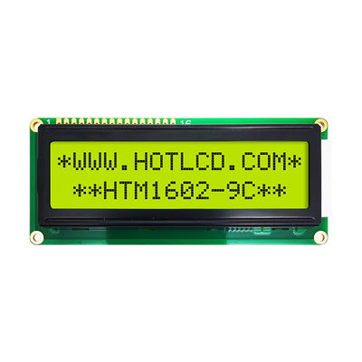 হলুদ সবুজ ব্যাকলাইটের সাথে 16x2 অক্ষর LCD ডিসপ্লে মডিউল STN+ধূসর সিরিয়াল